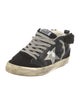 Golden Goose Leather Animal Print Sneakers