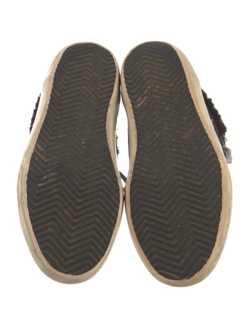 Golden Goose Leather Animal Print Sneakers