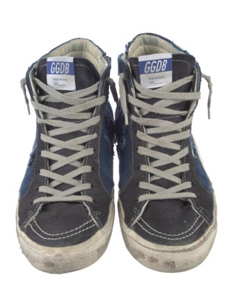 Golden Goose Printed Distressed Accents Sneakers