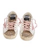 Golden Goose Leather Animal Print Sneakers