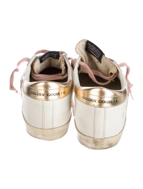 Golden Goose Leather Animal Print Sneakers