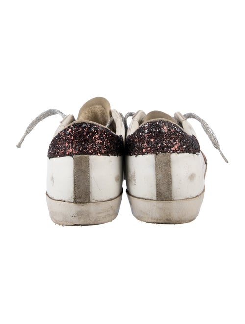 Golden Goose Leather Printed Sneakers