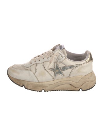 Golden Goose Leather Distressed Accents Sneakers