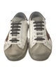 Golden Goose Leather Printed Sneakers