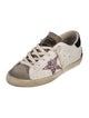 Golden Goose Leather Printed Sneakers