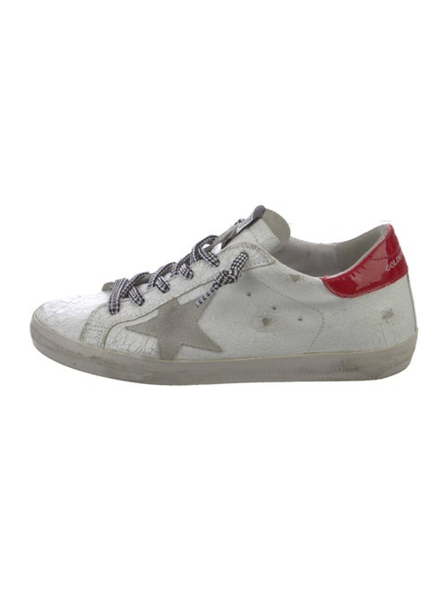 Golden Goose Leather Printed Sneakers
