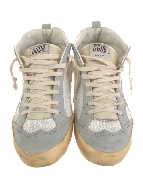 Golden Goose Leather Colorblock Pattern Sneakers
