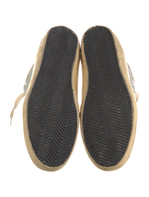 Golden Goose Leather Colorblock Pattern Sneakers