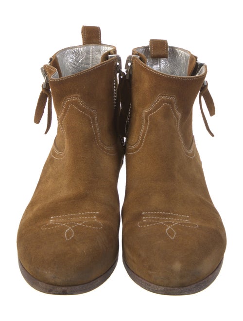 Golden Goose Suede Moto Boots