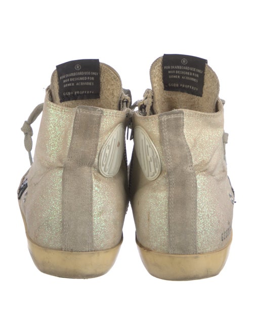 Golden Goose Glitter Printed Sneakers