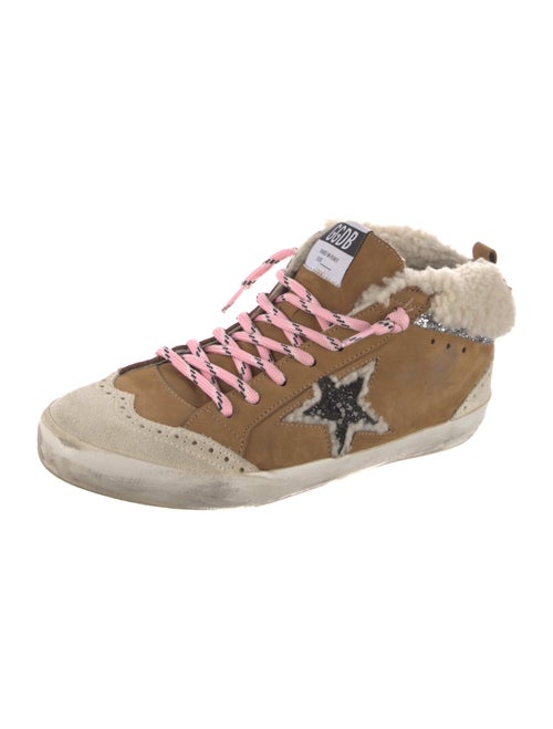 Golden Goose Suede Animal Print Sneakers