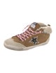 Golden Goose Suede Animal Print Sneakers