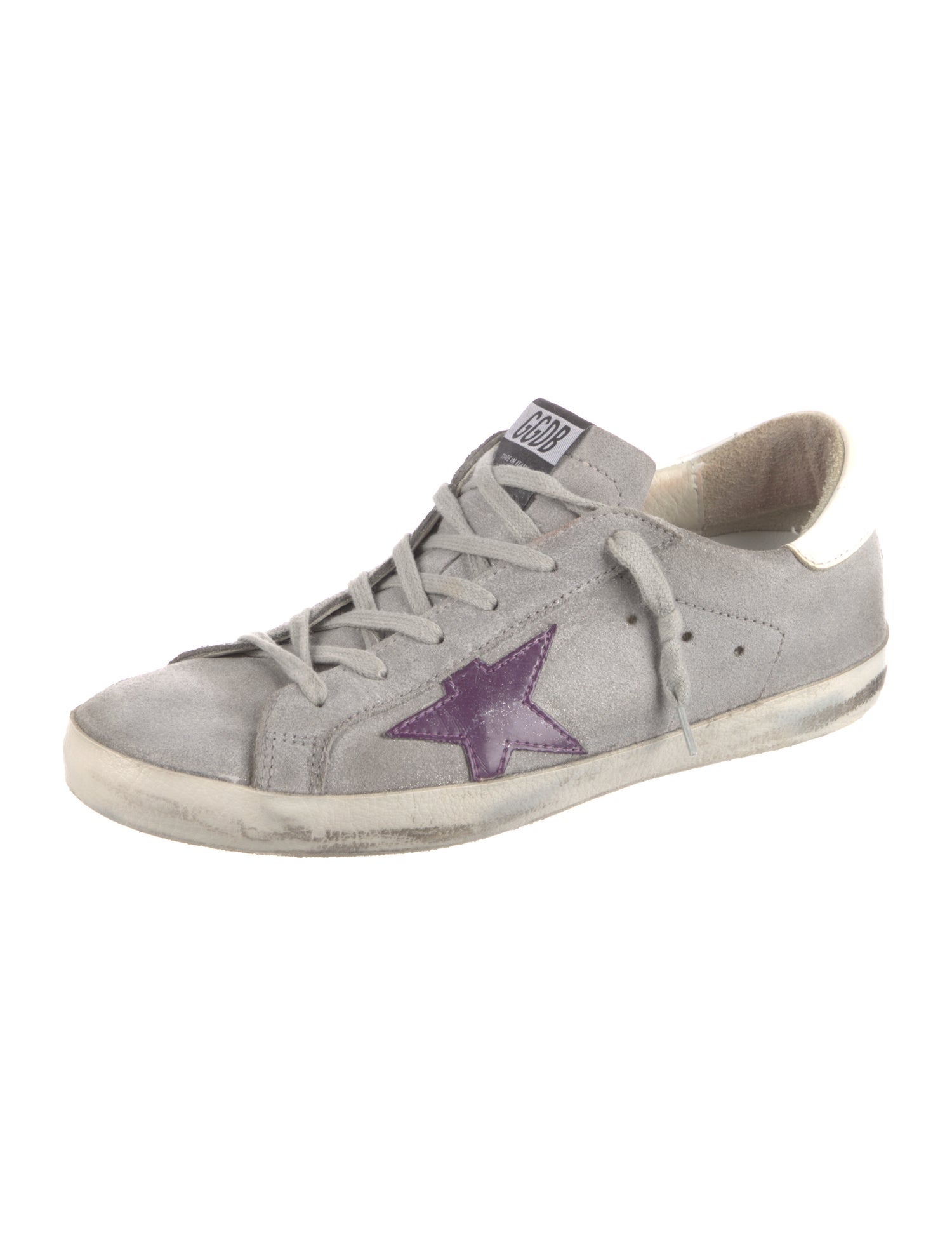 Golden Goose Suede Distressed Accents Sneakers