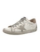 Golden Goose Leather Printed Sneakers