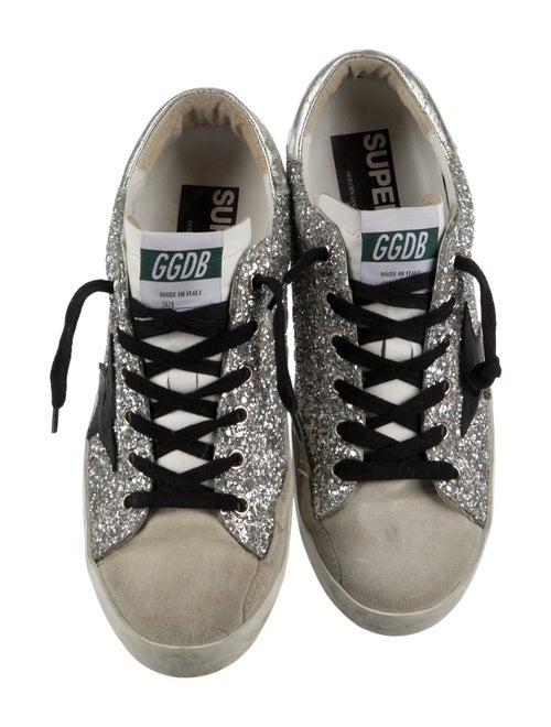 Golden Goose Glitter Printed Sneakers