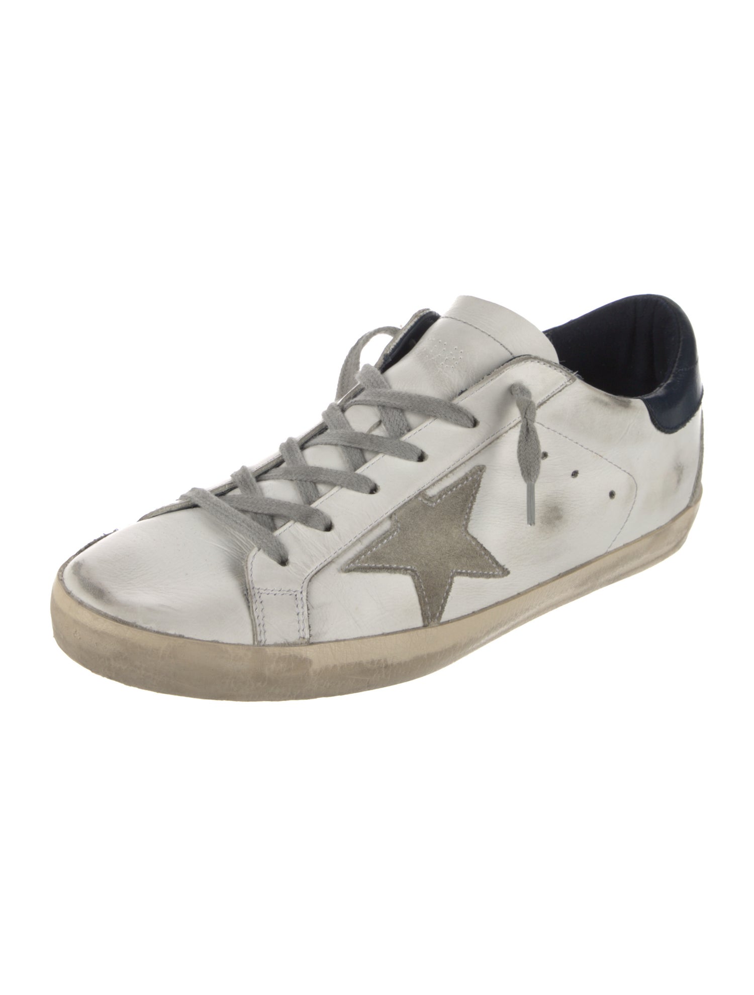 Golden Goose Leather Printed Sneakers