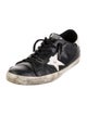 Golden Goose Leather Printed Sneakers