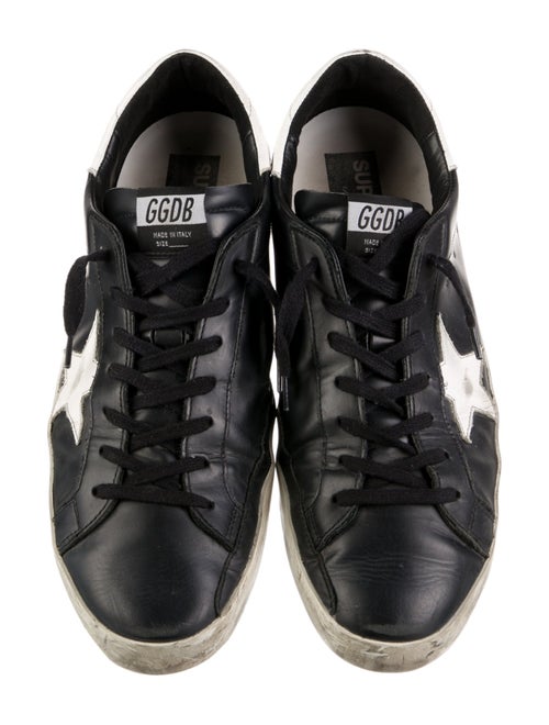 Golden Goose Leather Printed Sneakers