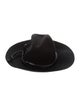 Golden Goose Leather Trimmed Cowboy Hat