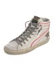 Golden Goose Leather Printed Sneakers
