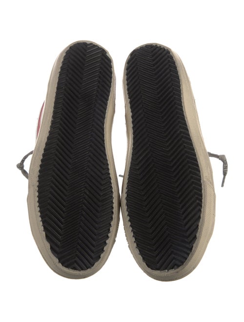 Golden Goose Leather Printed Sneakers