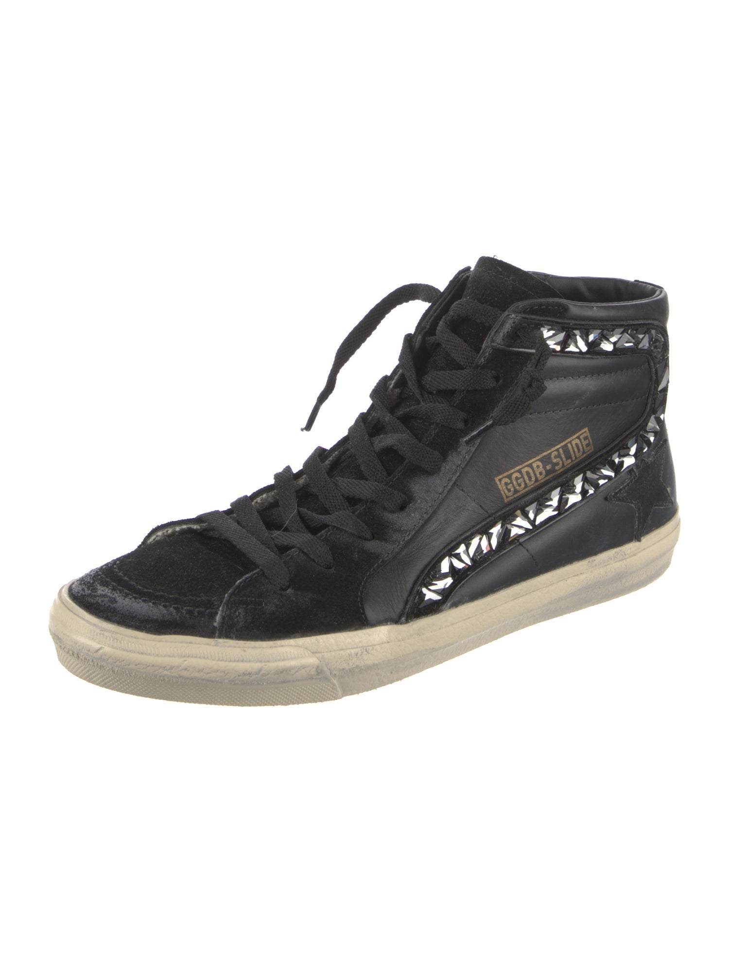 Golden Goose Leather Distressed Accents Sneakers