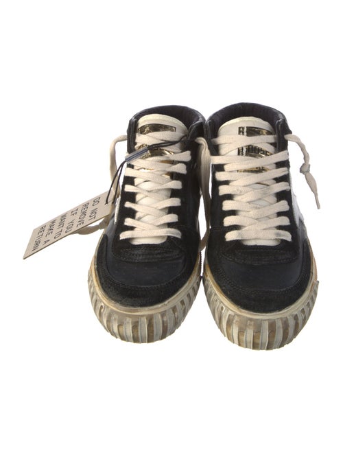 Golden Goose Leather Printed Sneakers