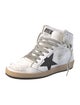 Golden Goose Leather Printed Wedge Sneakers
