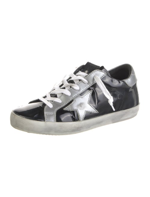 Golden Goose Patent Leather Printed Sneakers