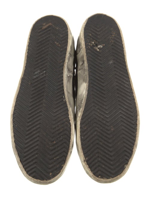 Golden Goose Denim Printed Wedge Sneakers