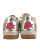 Golden Goose Leather Animal Print Sneakers