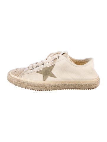 Golden Goose Sneakers Canvas Printed Espadrille IT 38 | 8