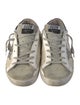 Golden Goose Leather Printed Sneakers