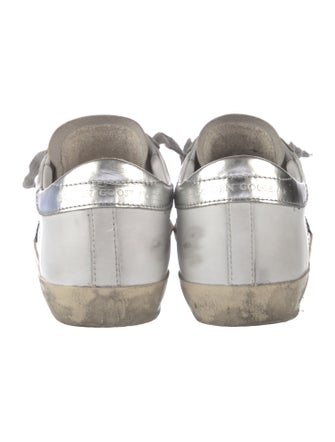 Golden Goose Leather Printed Sneakers