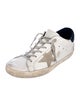 Golden Goose Leather Printed Sneakers