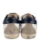 Golden Goose Leather Printed Sneakers