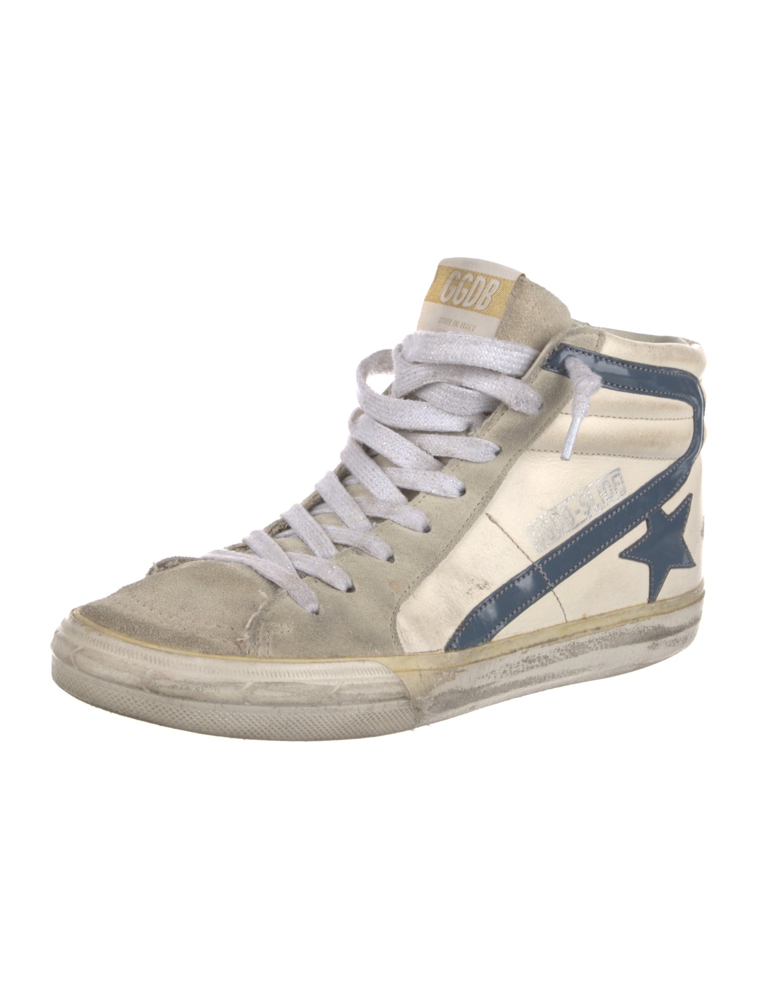 Golden Goose Patent Leather Printed Sneakers