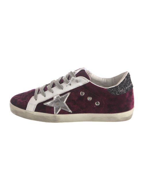 Golden Goose Velvet Printed Sneakers
