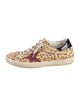 Golden Goose Suede Animal Print Sneakers