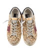 Golden Goose Suede Animal Print Sneakers
