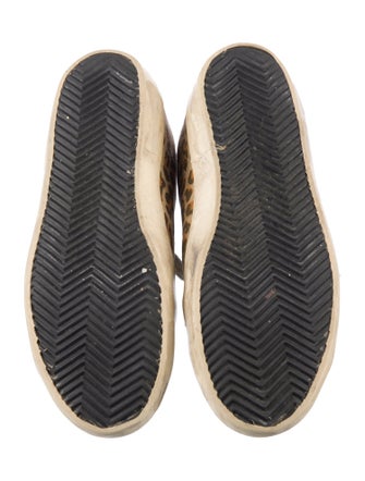Golden Goose Suede Animal Print Sneakers