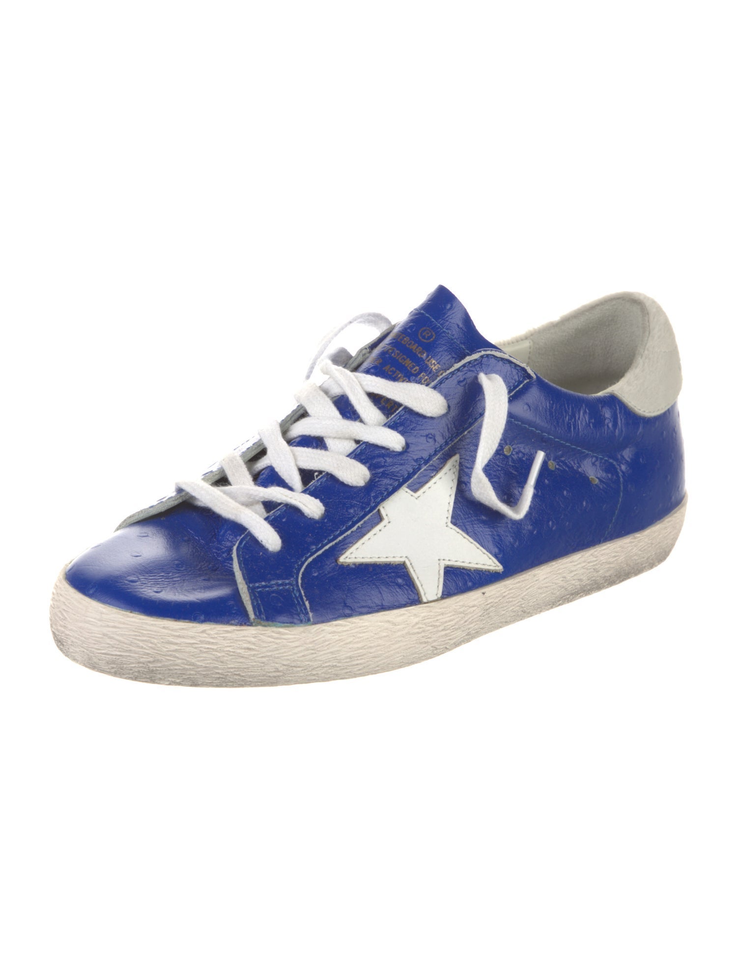 Golden Goose Ostrich Printed Sneakers w/ Tags