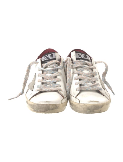 Golden Goose Leather Printed Sneakers