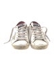 Golden Goose Leather Printed Sneakers