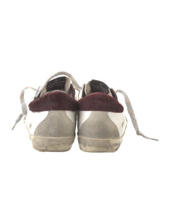 Golden Goose Leather Printed Sneakers