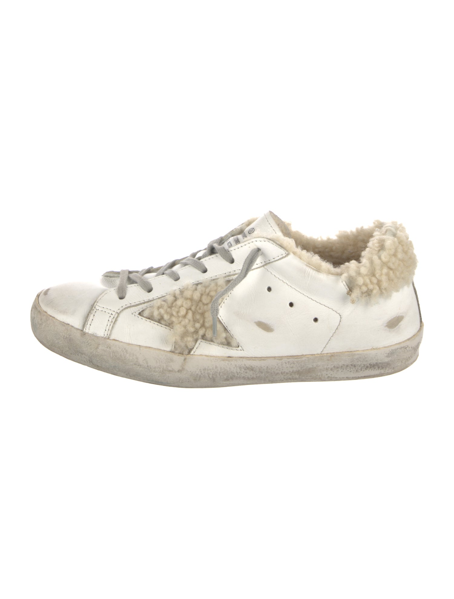 Golden Goose Leather Animal Print Sneakers