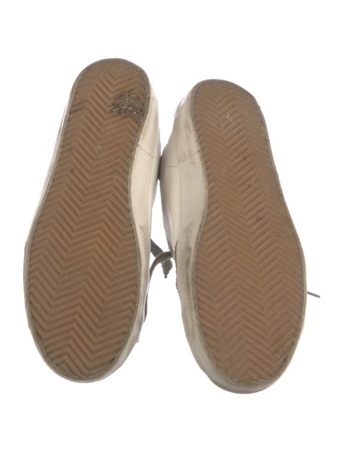 Golden Goose Leather Printed Sneakers