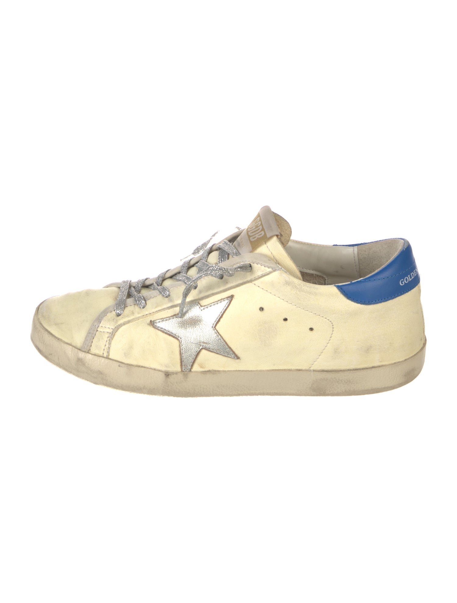 Golden Goose Leather Printed Sneakers