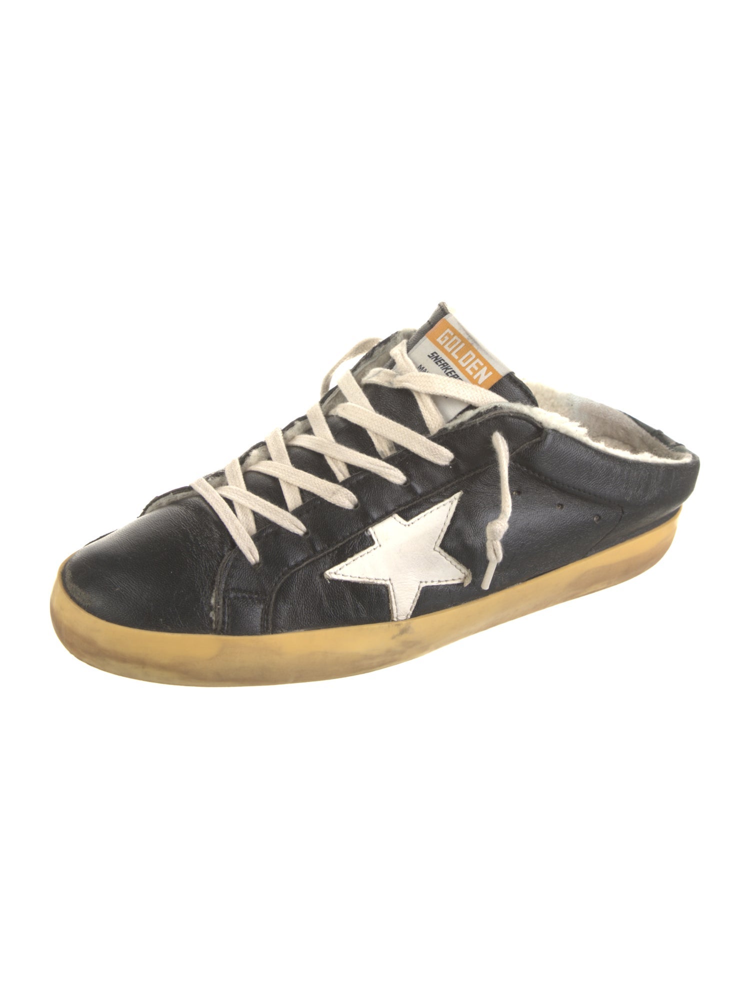 Golden Goose Leather Printed Sneakers