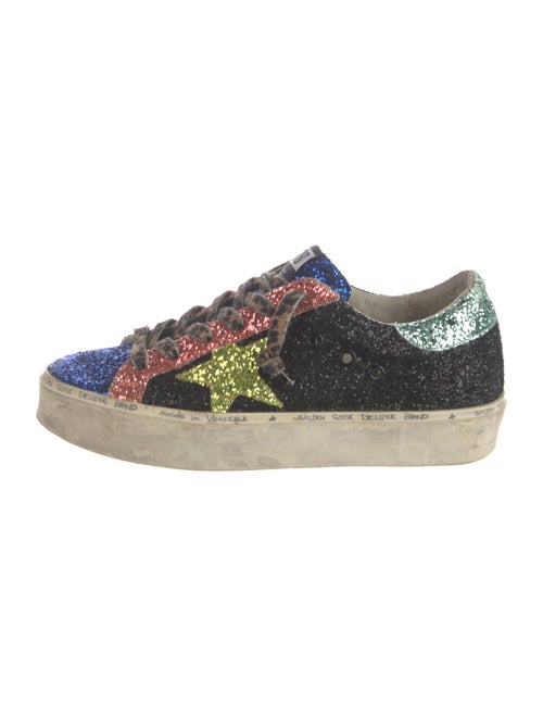 Golden Goose Glitter Printed Sneakers